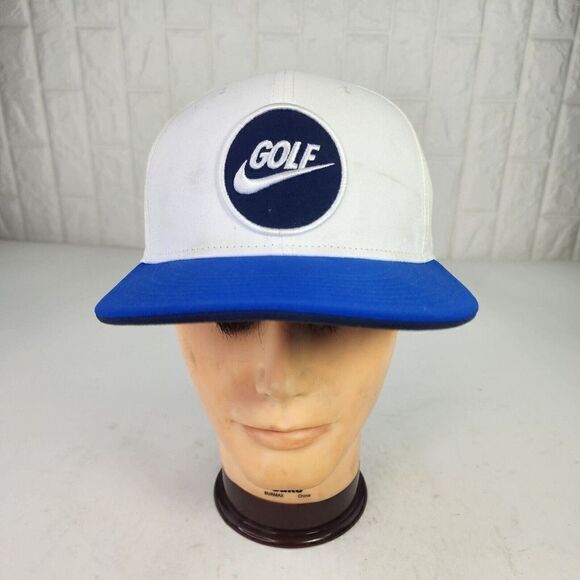 Nike Golf Hat Cap White Blue Snapback Hats - Picture 6 of 10